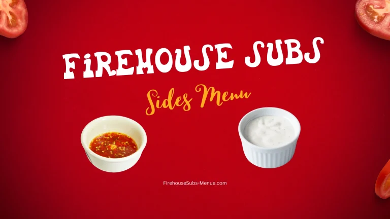 Firehouse Subs Sides Menu