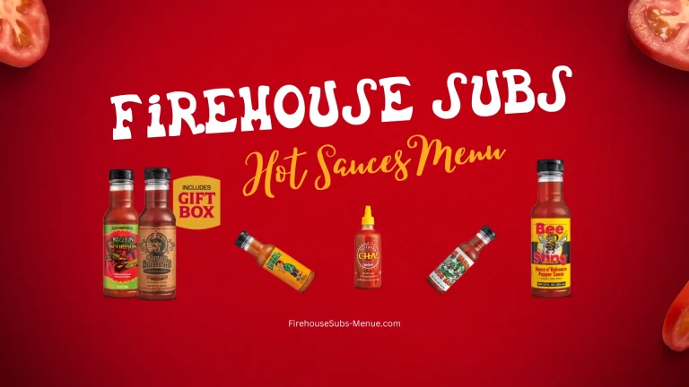 Firehouse Subs hot sauces Menu