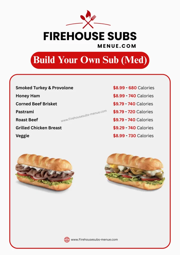 Firehouse Build Your Own Sub Med