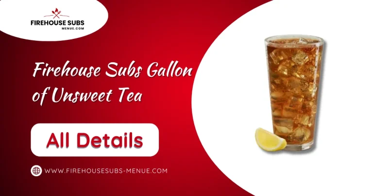 Firehouse Subs Gallon of Unsweet Tea
